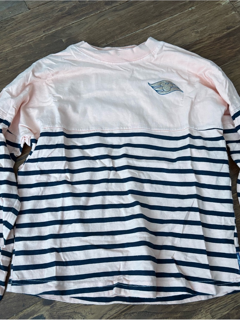 Disney Cruise Youth Large Kids Girls Boys Spirit Jersey Shirt Stripe